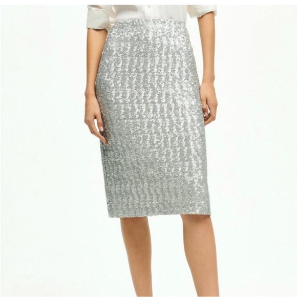 Brooks Brothers Dresses & Skirts - NEW Brooks Brothers Sequin Stretch Pencil Skirt Cocktail Party Size 12